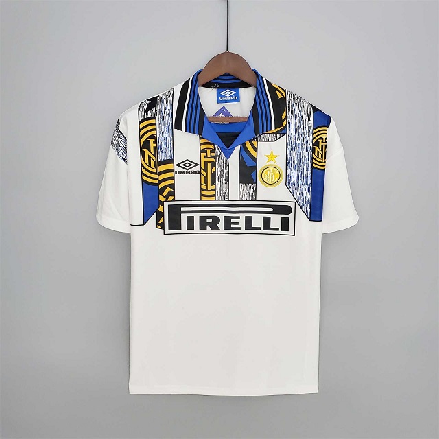 AAA Quality Inter milan 95/96 Away White Soccer Jersey